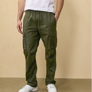 Champs Olive Cargo Jogger Pants - Dark Green